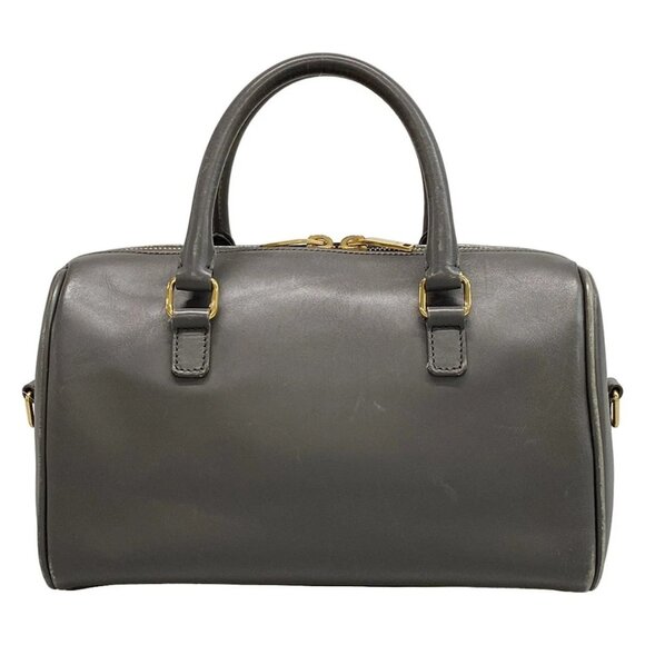 SAINT LAURENT PARIS Baby Duffle 400422 Gray Leather Handbag - Picture 3 of 15